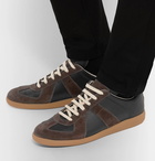 Maison Margiela - Replica Leather and Suede Sneakers - Men - Black