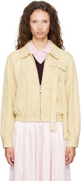 Sandy Liang Beige Darcy Jacket