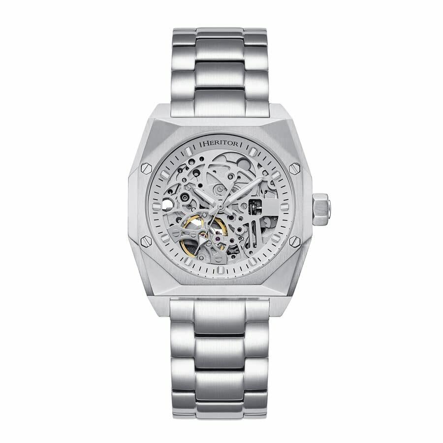 Heritor Elliott Automatic Silver Dial Mens Watch HERHS4005