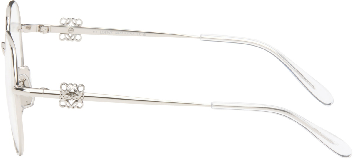 LOEWE Silver Anagram Aviator Glasses