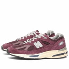 New Balance 991v2 Sneaker in Purple