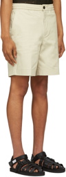 Solid Homme Beige Cotton Basic Shorts