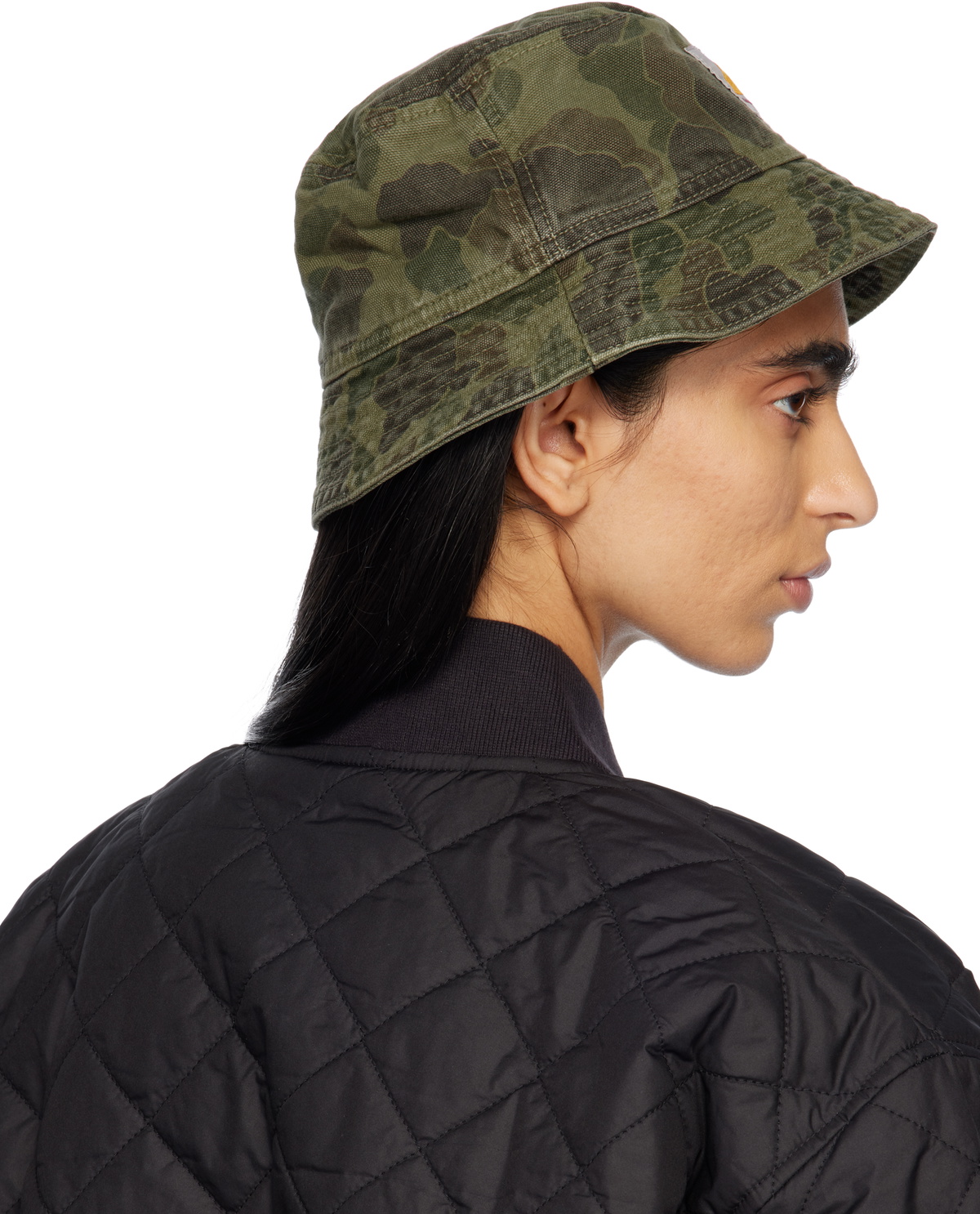 Carhartt Work In Progress Green Duck Camo Bucket Hat