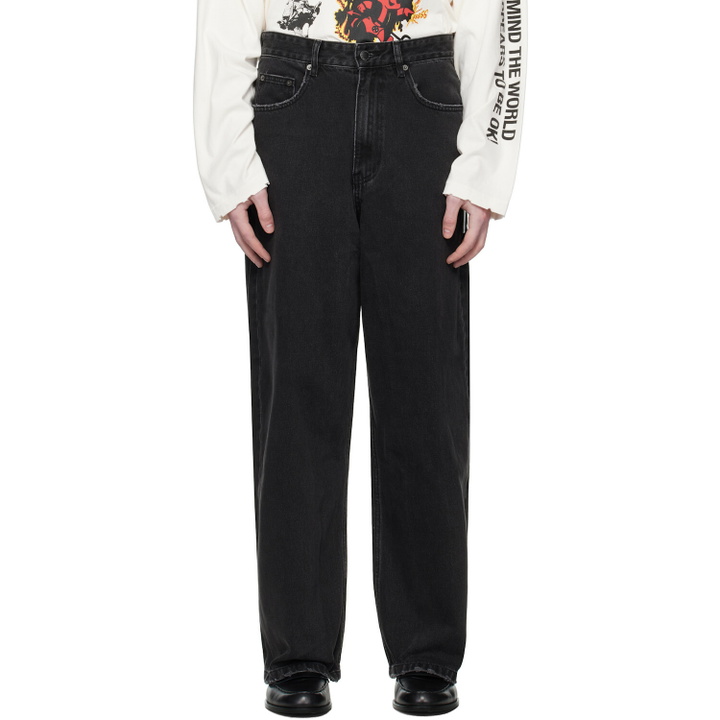 Photo: Stolen Girlfriends Club Black Dust & Grit Jeans