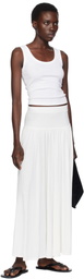 Loulou de Saison Off-White Romy Maxi Skirt