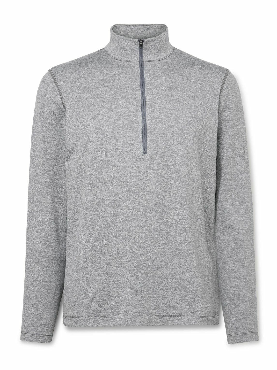 Lululemon - Stretch Recycled-Jersey Half-Zip Sweatshirt - Gray