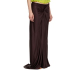 Dries Van Noten Burgundy Humila Maxi Skirt