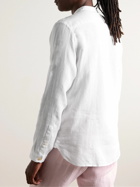 Oliver Spencer - Ashcroft Grandad-Collar Linen Shirt - White