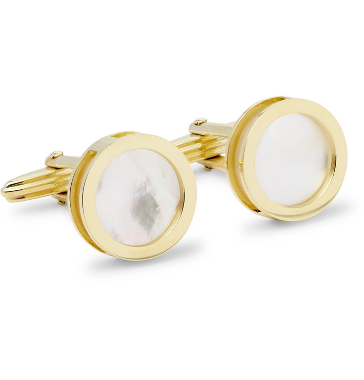 Photo: Lanvin - Gold-Plated Mother-of-Pearl Cufflinks - Gold