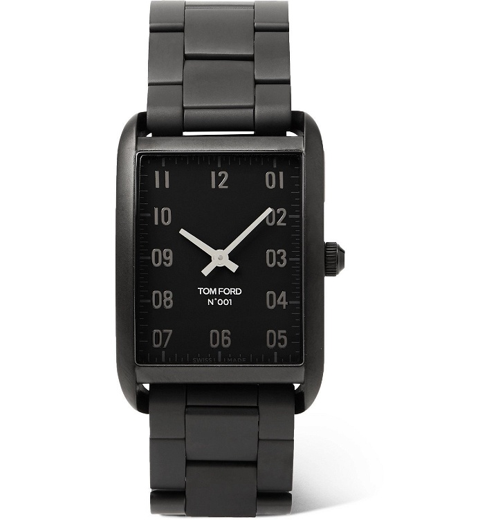 Photo: Tom Ford Timepieces - 001 DLC-Coated Stainless Steel Watch - Black