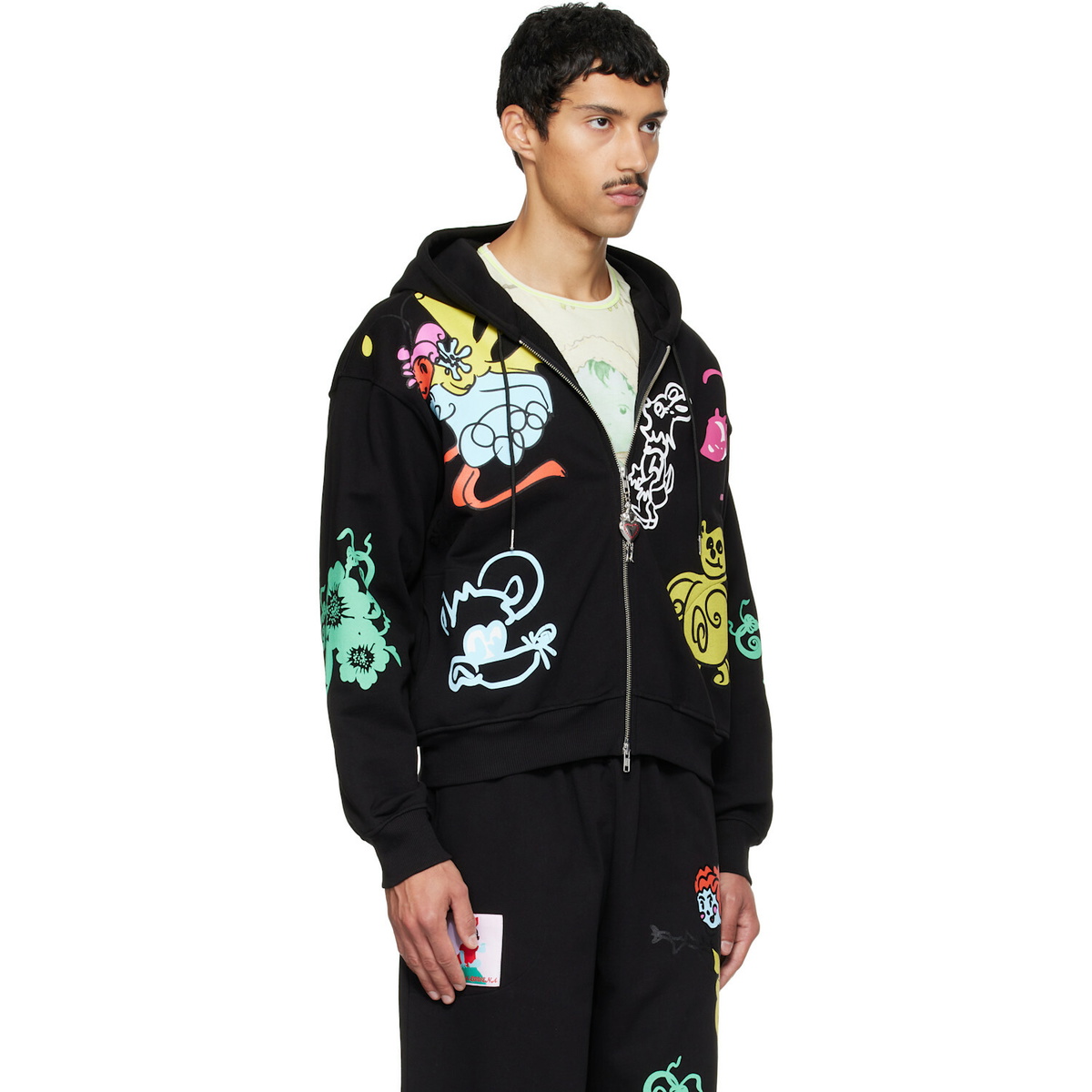 Chopova Lowena Black 'Friends Of CL' Hoodie