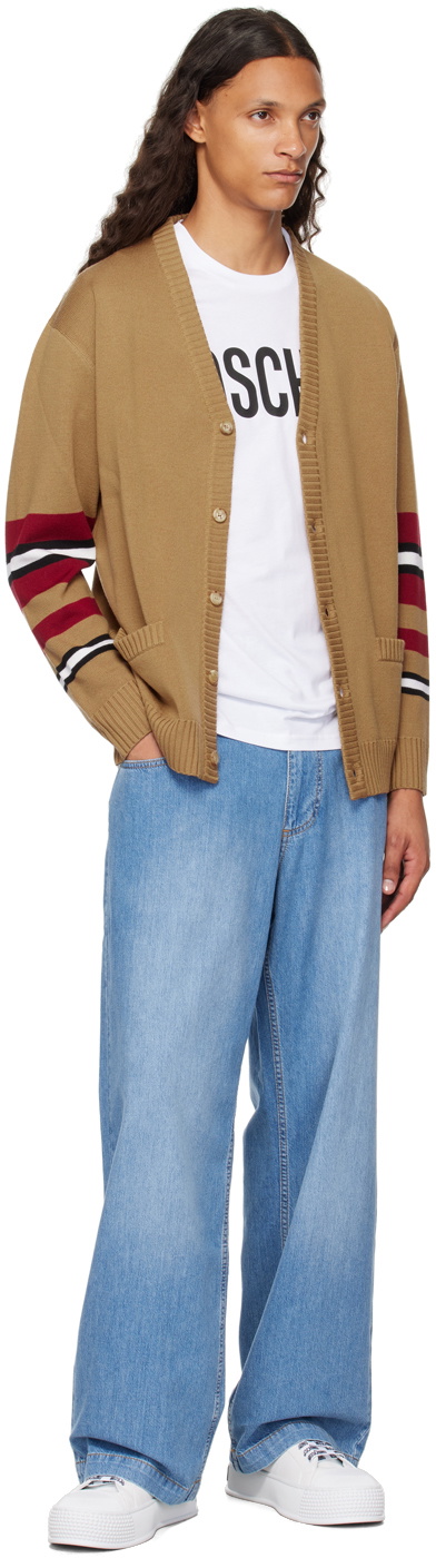 Moschino Blue Elasticized Waistband Jeans