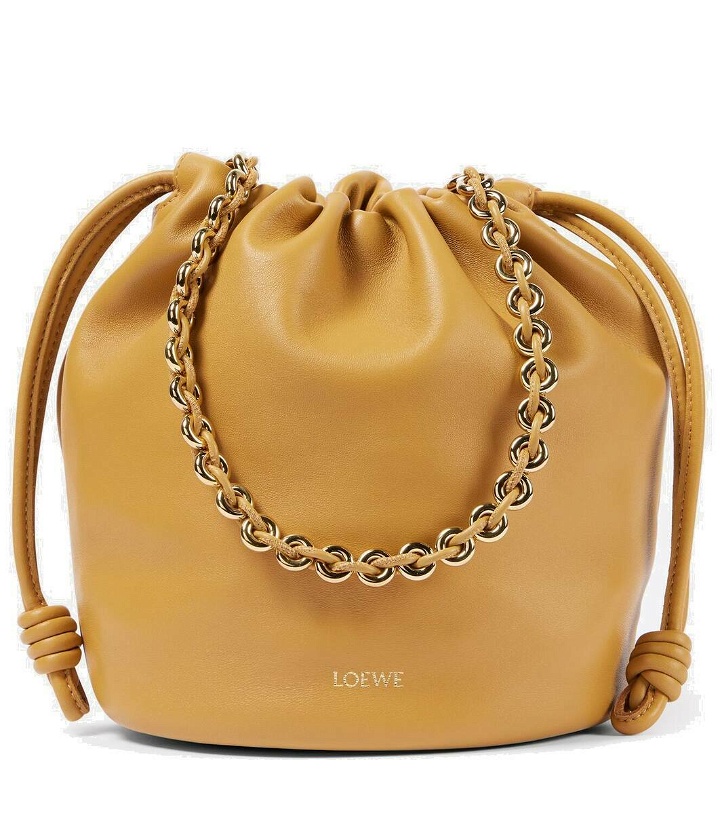 Photo: Loewe Flamenco Small leather bucket bag