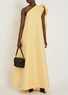 Bernadette Winnette Bow-appliquéd Taffeta Gown Yellow