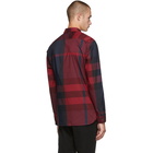 Burberry Red and Blue Thornaby Check Shirt