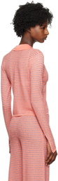 REMAIN Birger Christensen Orange Button-Up Cardigan