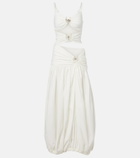 Christopher Esber Orbit cutout ruched jersey maxi dress