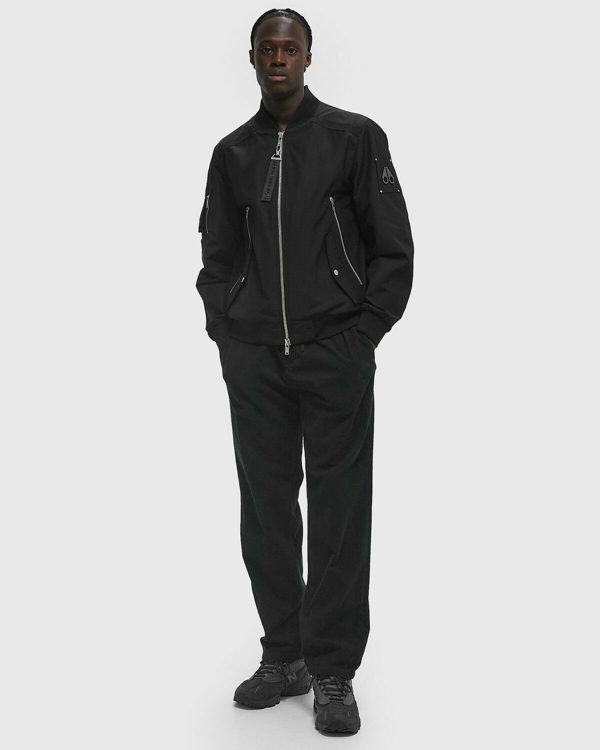 Moose Knuckles COURVILLE BOMBER Black Mens Bomber Jacket