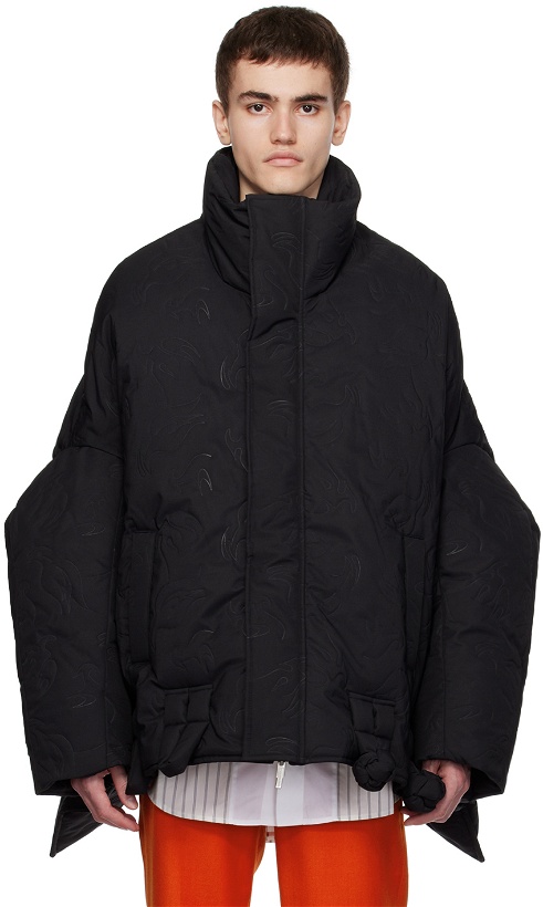 Photo: Feng Chen Wang Black Embossed Down Jacket
