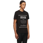 Versace Jeans Couture Black and White Warranty Label T-Shirt