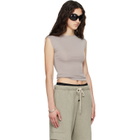 Fear of God ESSENTIALS Taupe Soft Rib Fitted Tank Top