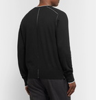 rag & bone - Slim-Fit Contrast-Tipped Cotton, Silk and Cashmere-Blend Sweater - Black