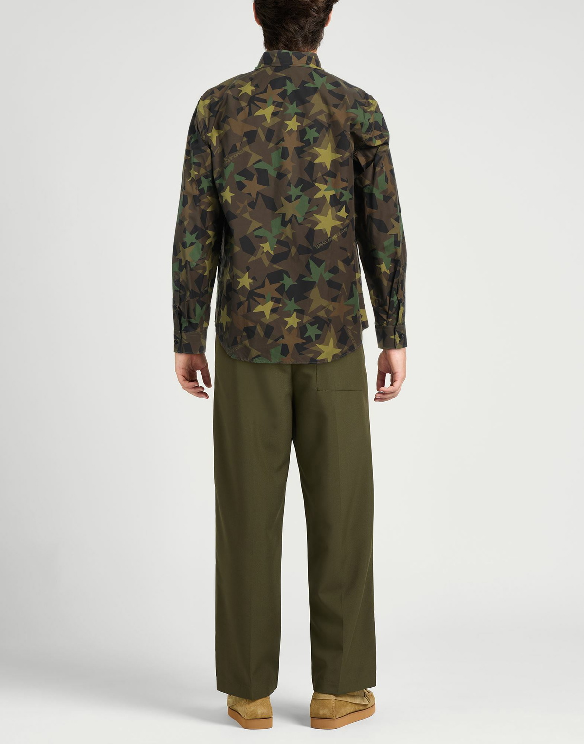 Versace Jeans Couture Mens Shirt Military in Green