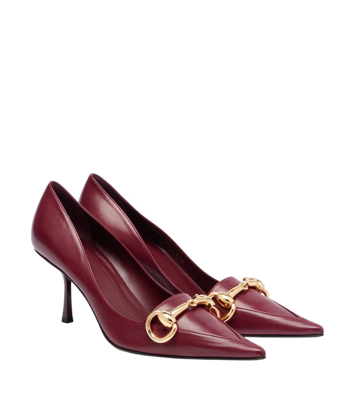 Photo: Gucci Helena Horsebit leather pumps