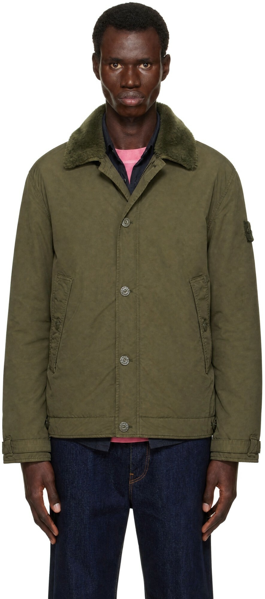 Stone Island Men's Nylon Metal Watro-TC Hooded Jacket in Light