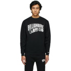 Billionaire Boys Club Black and Silver Glitter Arch Logo Sweatshirt