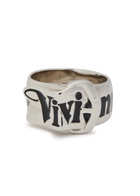 Vivienne Westwood Belt Logo-enamelled Sterling Silver Ring