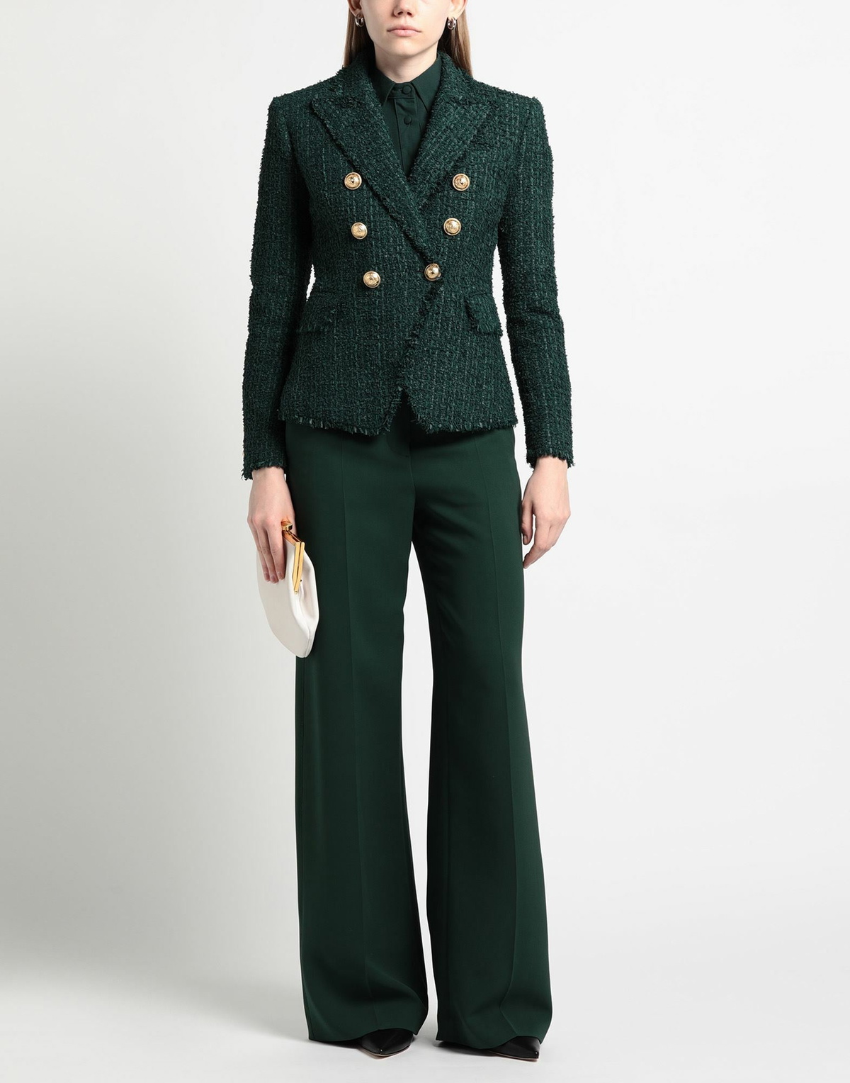 Balmain Womens Blazer in Green