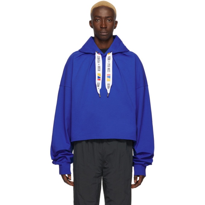 Photo: Reebok by Pyer Moss Blue Collection 3 Jersey Hoodie