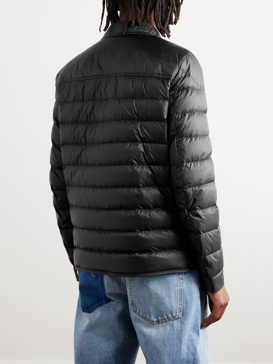 Moncler - Logo-Appliquéd Quilted Shell Down Jacket - Black
