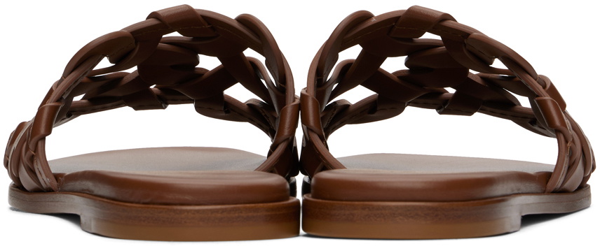 Gianvito Rossi Brown Amalfi Sandals