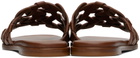 Gianvito Rossi Brown Amalfi Sandals