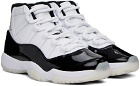 Nike Jordan White & Black Air Jordan 11 Retro Sneakers