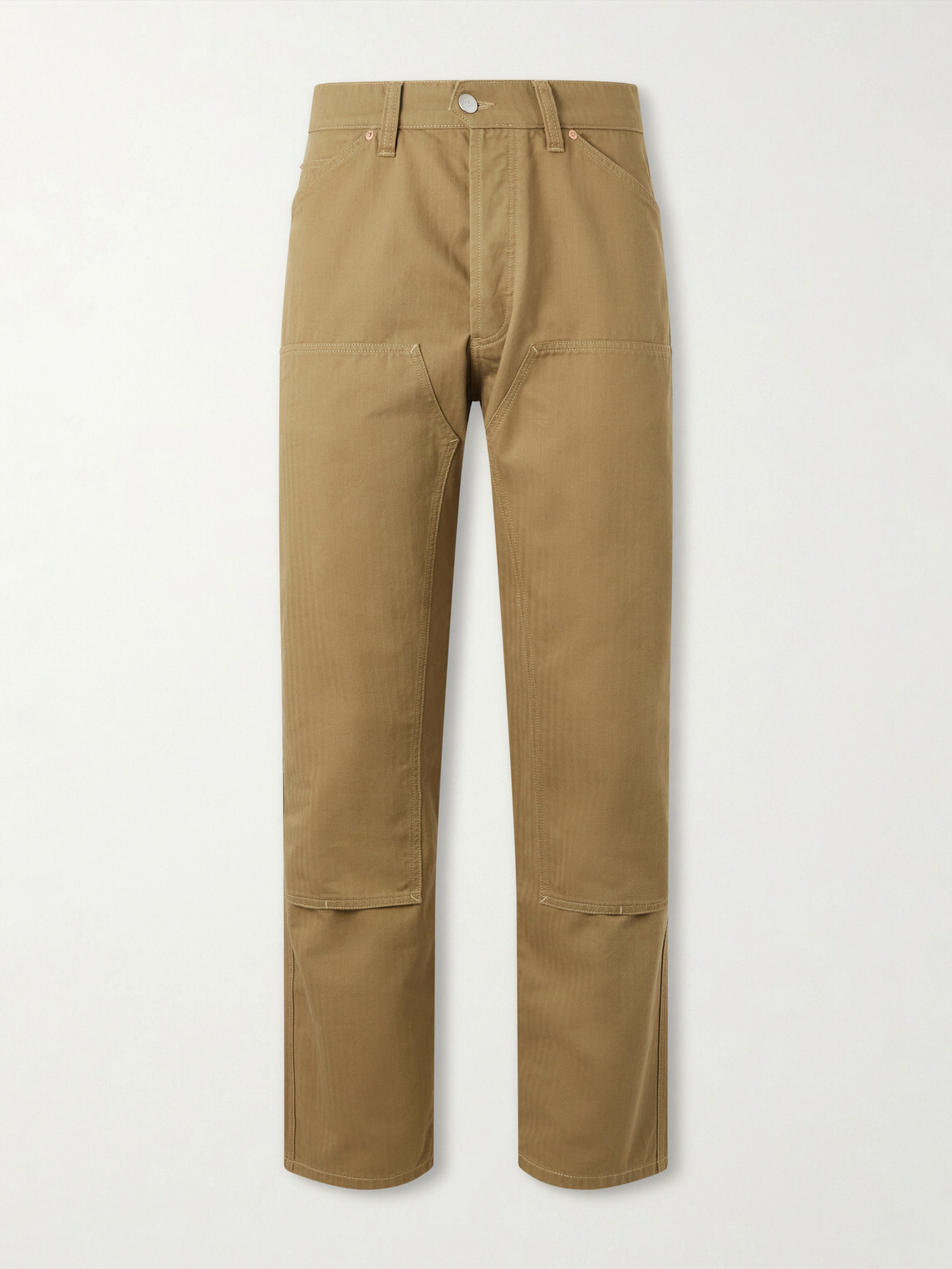 Drake's - Carpenter Straight-Leg Cotton Cargo Trousers - Brown