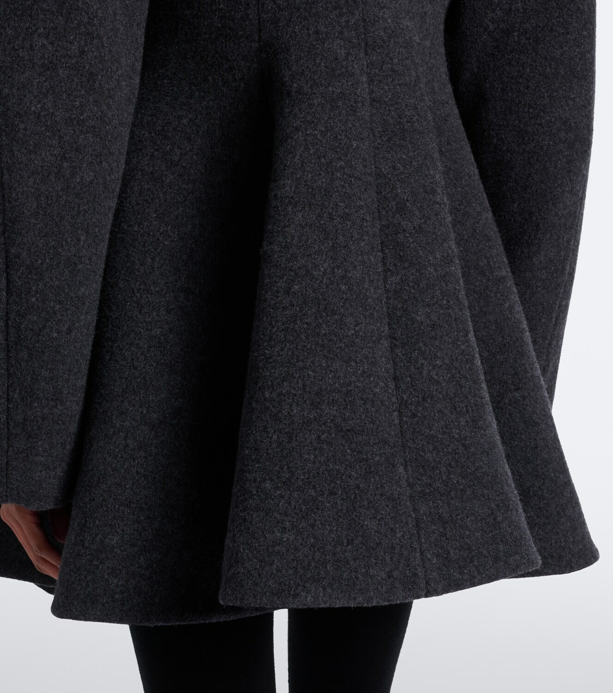 Bottega Veneta Pleated wool-blend coat