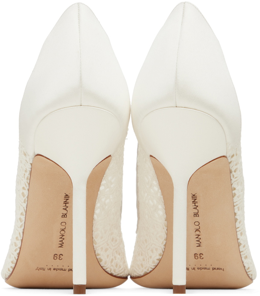 Manolo Blahnik White Tora Heels Manolo Blahnik