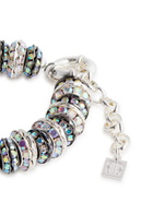 Pearl Octopuss.y Ash Embellished Silver-plated Bracelet - Black And Silver - One Size