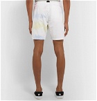 John Elliott - Tie-Dyed Cotton Shorts - White