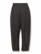 Amomento - Tapered Wool Trousers - Brown