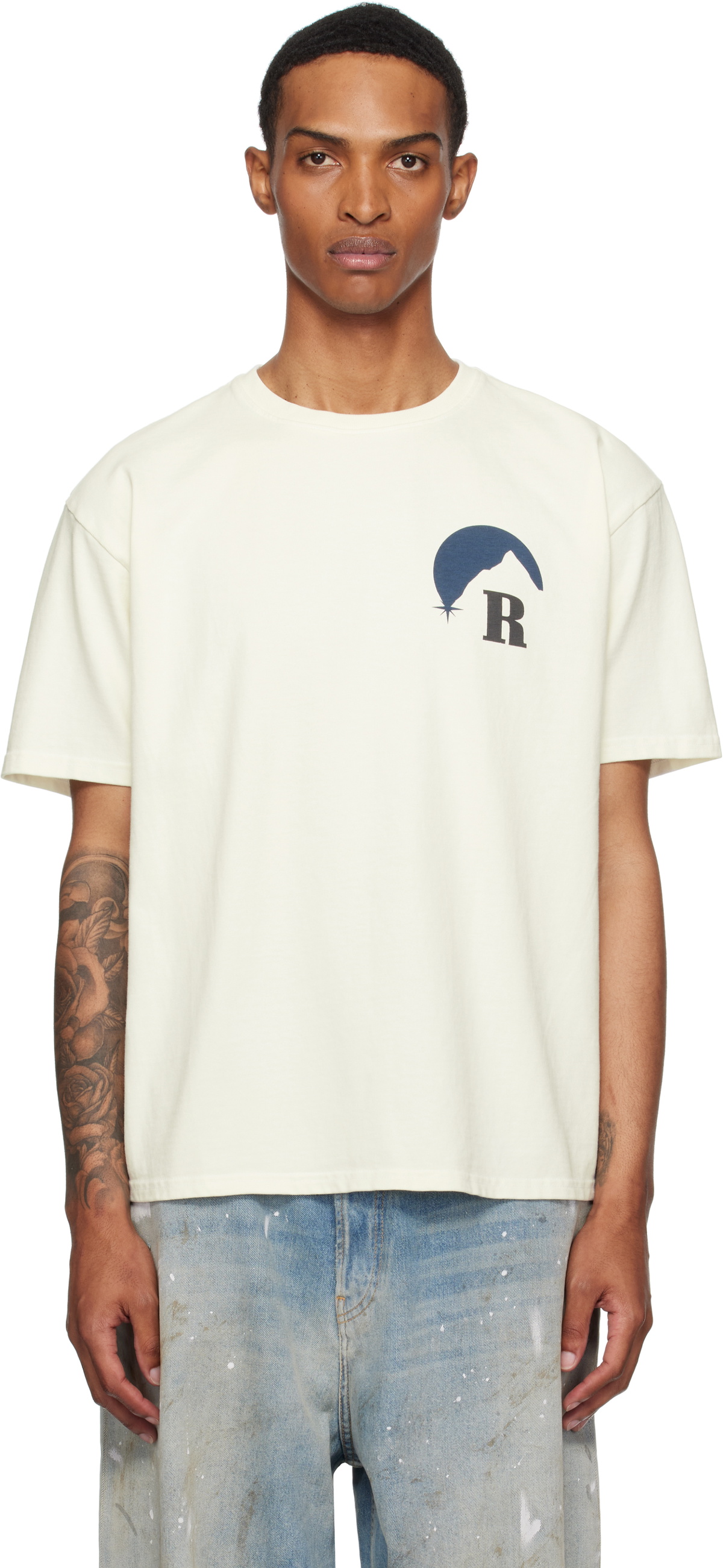 Rhude Off-White 'Sardines' T-shirt Rhude