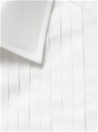 TOM FORD - Slim-Fit Bib-Front Lyocell and Silk-Blend Satin Tuxedo Shirt - White