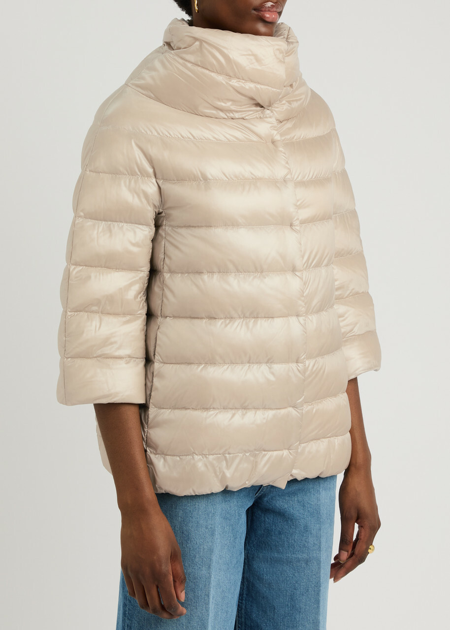 Herno Aminta Quilted Shell Jacket Cream