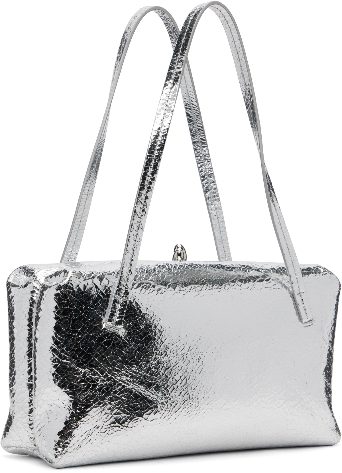 Jil Sander Silver Goji Pillow Small Bag