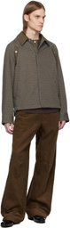 Omar Afridi Brown & Beige Bove Jacket