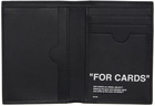 Off-White Black 'For Cards' Wallet