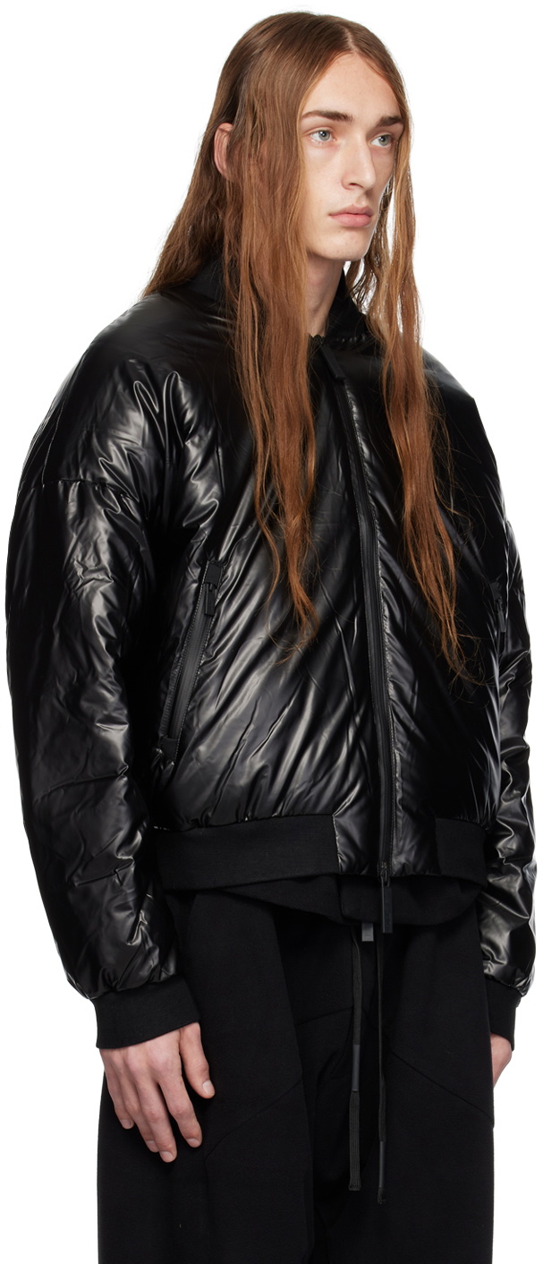 Templa Black Alkane Down Bomber Jacket